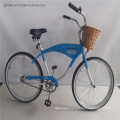 Custom Mens Cruiser Bicycle Beach Cruiser Bike with Basket